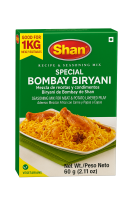 Shan Special Bombay Biryani Masala – Authentic Indian Spice Mix for 1kg Meat or Veg | Premium Biryani Seasoning Mix