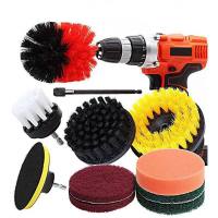 AUTOFun 3/4/11Pcs Drill Brush Cleaner Kit Power Scrubber for Cleaning Bathroom Bathtub Cleaning Brushes