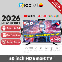 DIODIY Flat Screen Smart TV 32/42/50 Inches UHD Netflix Smart TV Android 14.0 Google LED TV Digital Televisions 【22/30 IN LED TV NOT Smart TV】