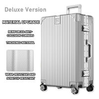BoldEdge aluminum travel bag luggage  20/24 Inch with Universal Wheels Combination Lock Suitcase