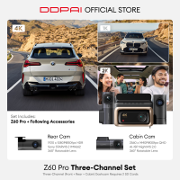 DDPAI Z60 Pro 4K UHD Dual Sony STARVIS 2 HDR Super Capacitor Dash Cam with 4G Connectivity GPS