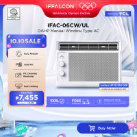 iFFALCON 0.6HP Aircon Window Type Manual - IFAC-06CW/UL (R32 Refrigerant Fast Cooling Auto Restart Auto Protection Easy to Clean Filter Mesh Hydrophilic Coated Fins Two Direction Air Vent Design)