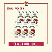 CERES 100% JUICE 200ML - PACK OF 6