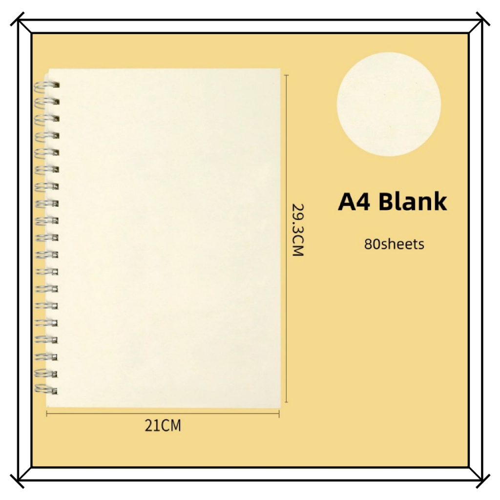 Thickened notebook notepad easy styled notebook line/grid A5 B5 A6 student school supplies