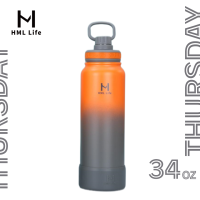 HML LIfe Everyday Wide Mouth with Spout Lid Vacuum Insulated Drinking Water  Flask 14oz 20oz 27oz 34oz