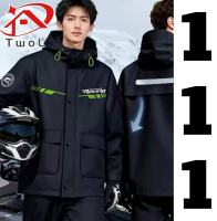 TWOL Stock no.111，1pcs Raincoat set for men and women made of high quality pvc material thick and super waterproof