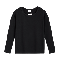 LJMOFA Cotton Jersey for Kids 3-14 Yrs Old Soft Comfortable Long Sleeve Top Kids Shirt Unisex