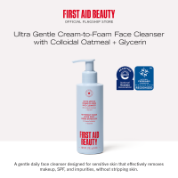 First Aid Beauty® Ultra Gentle Cream-to-Foam Face Cleanser with Colloidal Oatmeal + Glycerin 170g