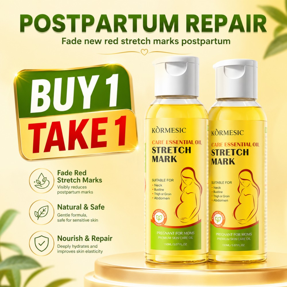 BUY 1 TAKE 1 Stretch Mark Olive Oil for Pregnancy Removal Massage Smoothing Oil Stretch Mark Pregnancy Scar Removal Massage Oil Lifting Firming Skin Natural Hydrating Refreshing Non-Sticky Gentle And Non-Irritating 100ML