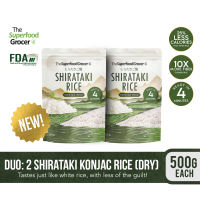 The Superfood Grocer DUO Dry Shirataki Rice Konjac