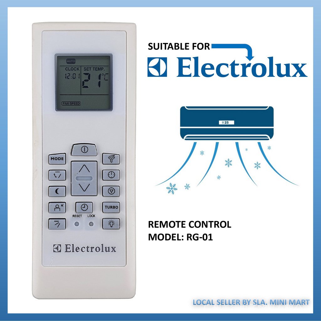 Electrolux remote control for air-conditioner RG-01 (for Electrolux replacement)