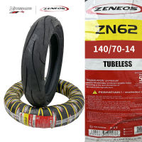 Zeneos Tubeless Tire Original ZN62 Motorcycle Tire Gulong 13” 14” 17” Rim with Free Pito and Sealant
