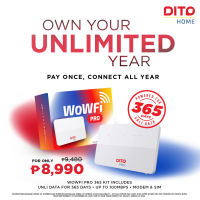 DITO HOME WoWFi Pro w/ 365 Days UNLI Data