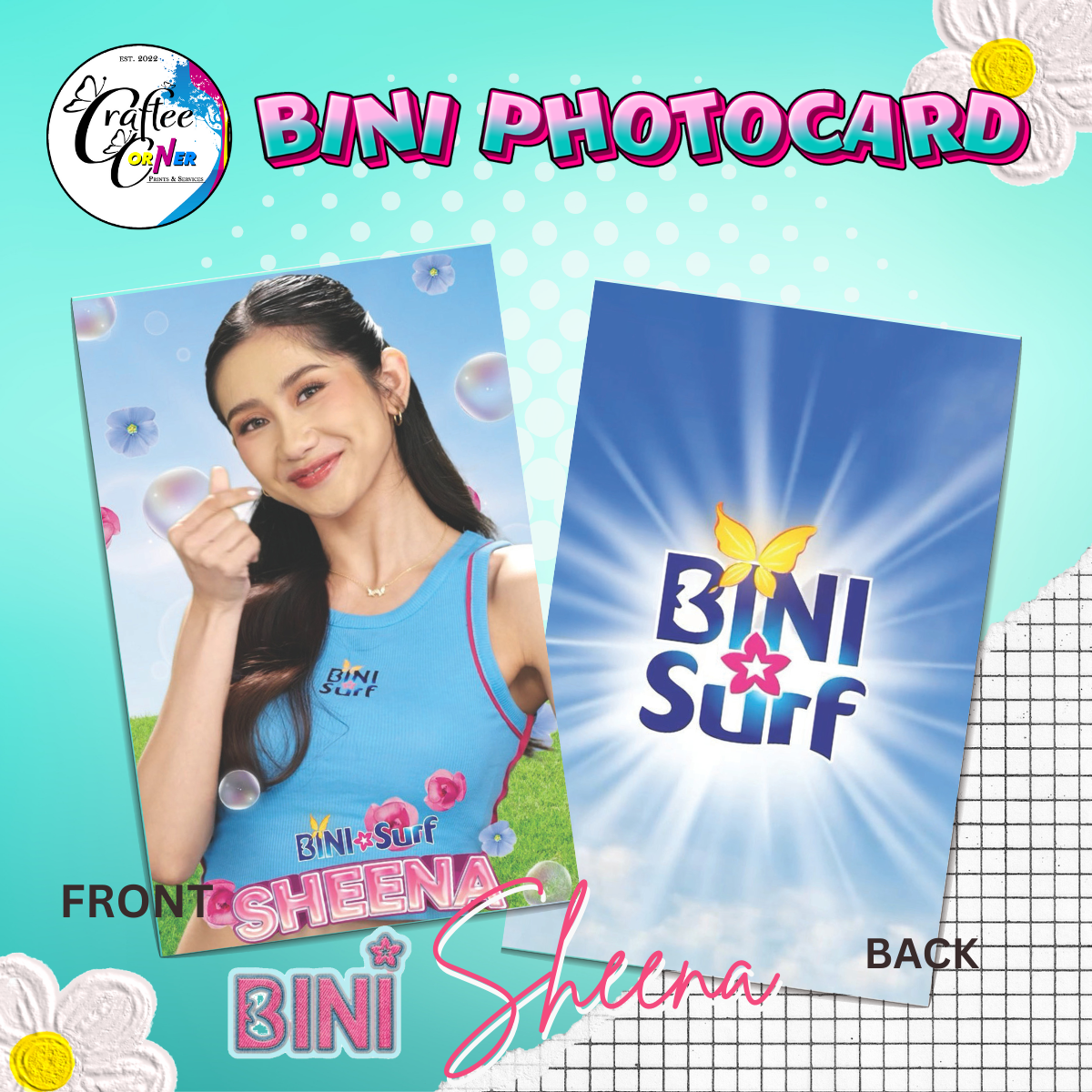 Bini x Sarf Photocards ( Set 10 Cards )
