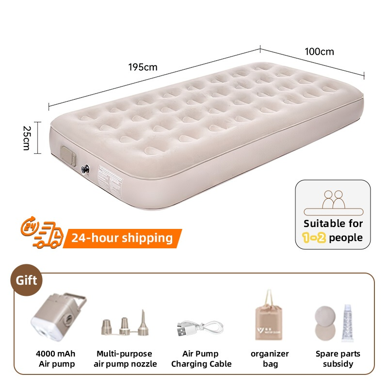Sanrio My Melody Air Bed – Single Size, Pink Velours, With Electric Pump (Open Box)