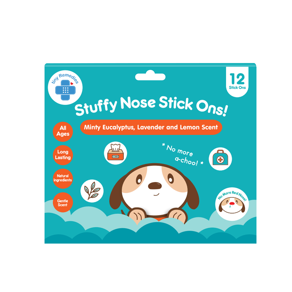 Tiny Buds Stuffy Nose Stick Ons - 12pcs x 1 Pack
