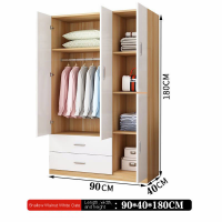 EXIHOME Wooden Wardrobe Wardrobe Storage Cabinet Wardrobe Organizer For Clothes Cabinet