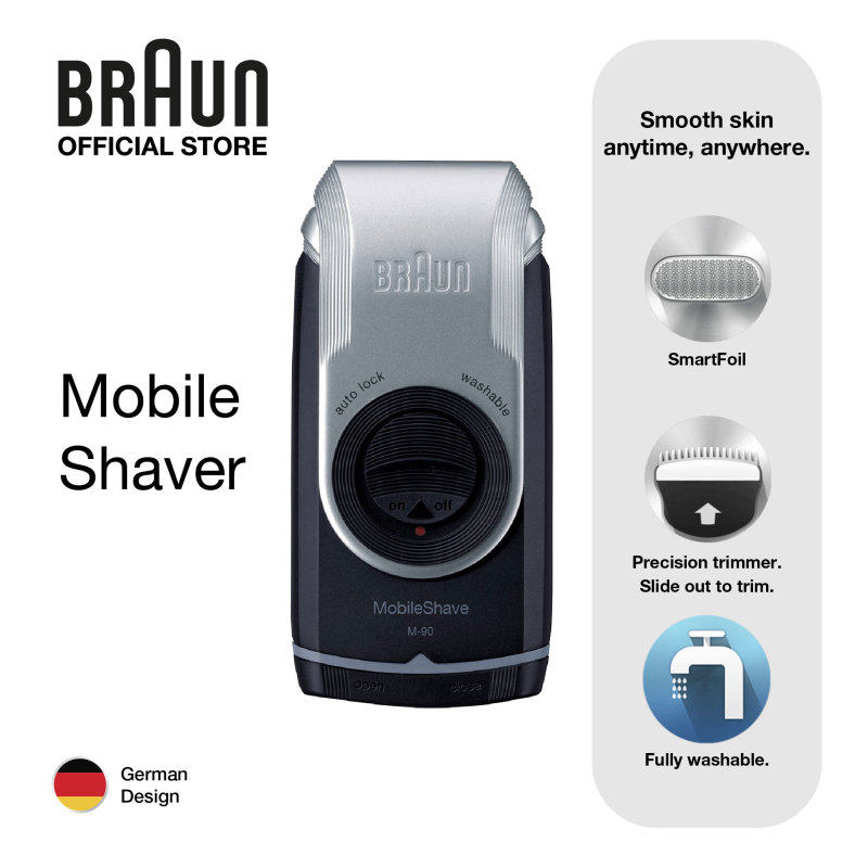 Braun M90 / M60 PocketGo MobileShave Portable Shaver, Travel