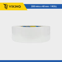 Viking Ultra Strong Packing Tape BOPP 50 Microns | Thick Heavy Duty with Clear Strong Adhesive for Sealing Carton Boxes and Packaging - 48mm x 50 meters 100 meters 200 meters