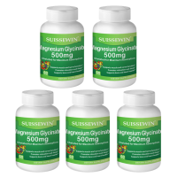 Magnesium Supplement Support Stress Relief Sleep Heart Health Nerves Muscles and Metabolism Magnesium Glycinate