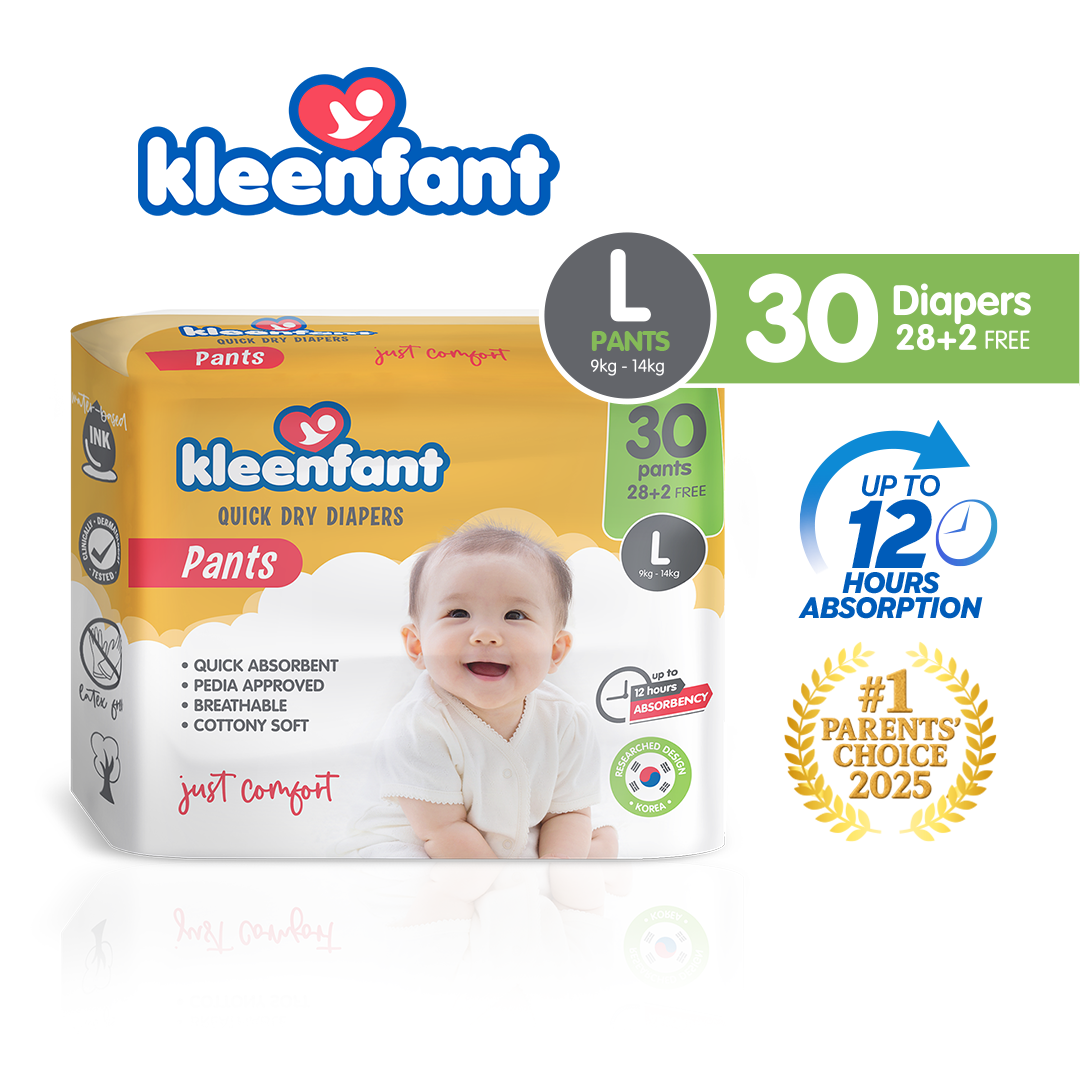 Baypal Kleenfant Baby Pull-up Pants Diaper Large (30 Pads) Disposable Diaper Baby Essentials Free Shipping
