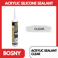Bosny Acrylic Sealant 300ml B212 Available in Black White Grey Brown