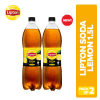 Lipton Soda Zero Sugar Ice Tea Lemon 1.5L PET Bottle - Pack of 2