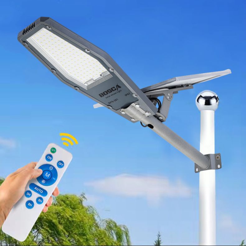 BOSCA 1000W 500W Solar Street Light for Road & Yard with Galvanized Pole Bracket Outdoor light BPS-381