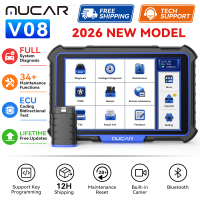 MUCAR VO8 OBD2 scanner diagnostic tool  scanner Automotive Diagnosis ECU Coding Bi-directional 34 Reset