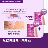 Lactezin 100mg Anti-Acne 24s+ FREE 4 Capsules