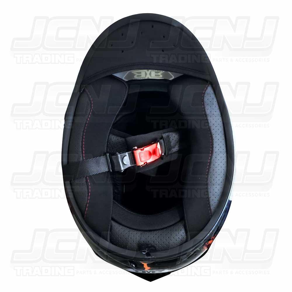 JCNJ Motorcycle Helmet RXR 691AA5 Full Face With ICC Dual Visors Clear