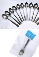 12pcs Spoon and 12pcs Fork Stainless Steel Cutlery Food Grade Matcha