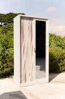 NOAH | Full Steel Sliding 3-DOOR Wardrobe in Matte White by Leapify Steel | Waterproof & Heavy Duty