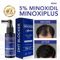 Minoxidil 5% MINOXIPLUS Hair Grower Serum with LCLT & DHT Blocker for Men & Women | Alopecia Treatment Booster | Hair Loss Repair Solution | Thick Long Dense Hair Fast