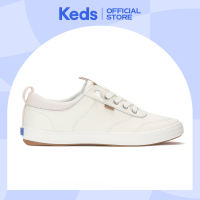 Keds Center III Slip-On Leather Snow White/Beige (WH68740-CNTSLP6110)