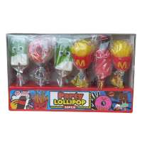 COCO Party Lollipop 30pcs Box | Assorted Fun Shape Candy Cola Fries Donut Ice Cream | Kids Sweet Lollipop for Baon Party Favors Giveaways & Sharing