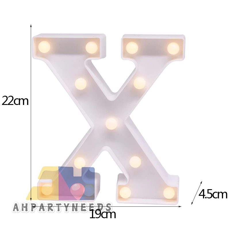 3D LED Letters A-Z 0-9 Alphabet Light Wall Hanging Lamp LED Letter Standee Indoor Decor Wedding Party LED Light Party Decortation Birthday Decor Supplies （Battery included)