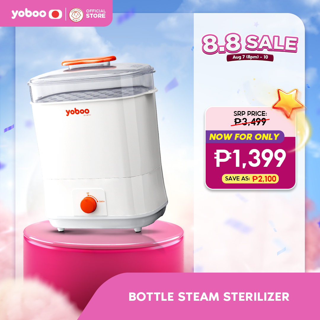 Yoboo Bottle Sterilizer 6.8L | Double Layered | Detachable | Easy to Use | PP Material