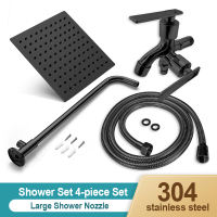 【FOJO】OfficialHigh quality Pressurized Shower Head Set Adjustable Detachable 3 Spray Settings Massage COD