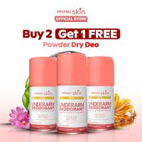 Organic Skin Japan Intensive Whitening Underarm Powder Dry Deodorant Under Arm Deo Roll on Set of 3