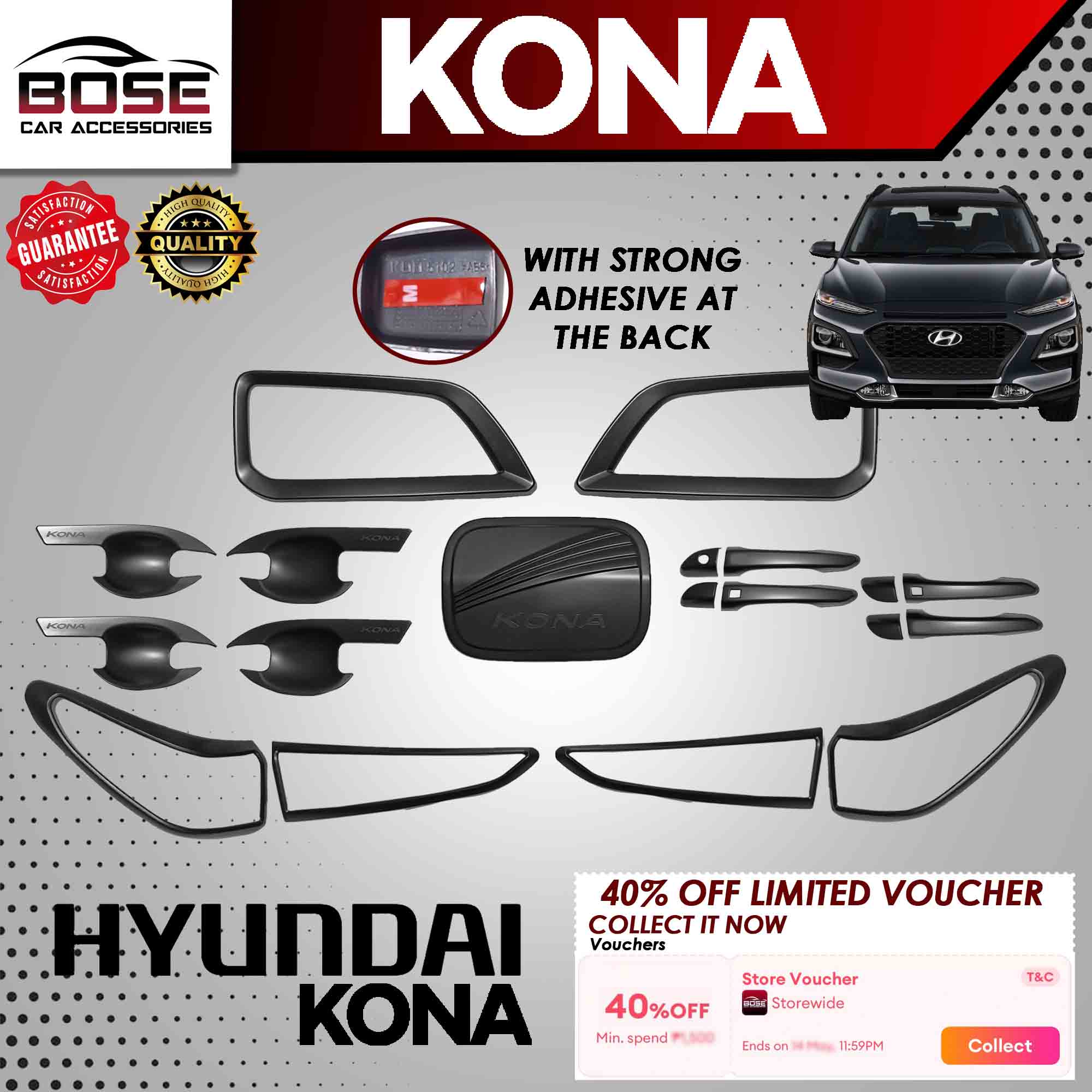 Hyundai kona 2019 accessories hotsell