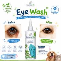 Eye Wash for Dogs & Cats – All-Natural Saline Solution Gently Cleanses Soothes Irritation Tear Stain Remover Antibacterial Drops for Itchy Infected Eyes Vitamin-Enriched & Safe for Pets
