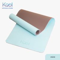 Kool 6 mm Non-Slip TPE Mat For Floor Workout - Exercise/Fitness/Yoga/Pilates (Cool Mint)