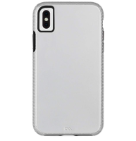 DEMO ITEM Case-Mate - iPhone XS Max Case - TOUGH GRIP - iPhone 6.5 - Silver/Black -  NO RETURN NO EXCHANGE - AS IS WHERE IS