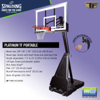 SPALDING Platinum Original Portable Backboard System with 60-inch Board