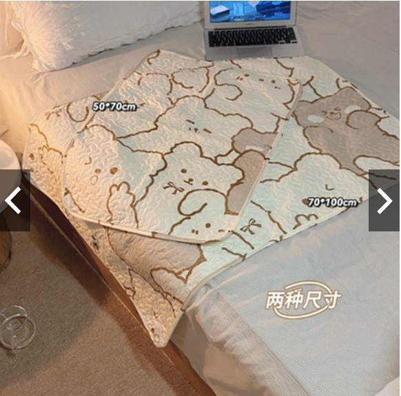 5Ply Anti-Side Leakage Urine Mat incontinence Washable Waterproof Bed Pad Menstrual Period Mattress