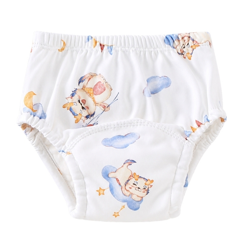 Phanqy Baby Training Pants Reusable Cotton Diaper Pants Waterproof Leakproof Breathable Potty Underwear For Toddlers