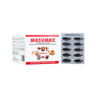 Masumax I 8 Mushrooms I Royal Jelly I American Ginseng Supplement | 1 Box