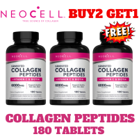 Buy 1 Get 1 FREE NeoCell Super Collagen + Peptides (250 + 180 Tablets) – Advanced Beauty Supplement for Skin Hair Nails & Joint Support
