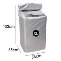 Top Load Washing Machine Cover Washing Machine Protector Silver Coated Waterproof Dustproof Sun Resistant Matibay Balcony Suitable Easy To Clean